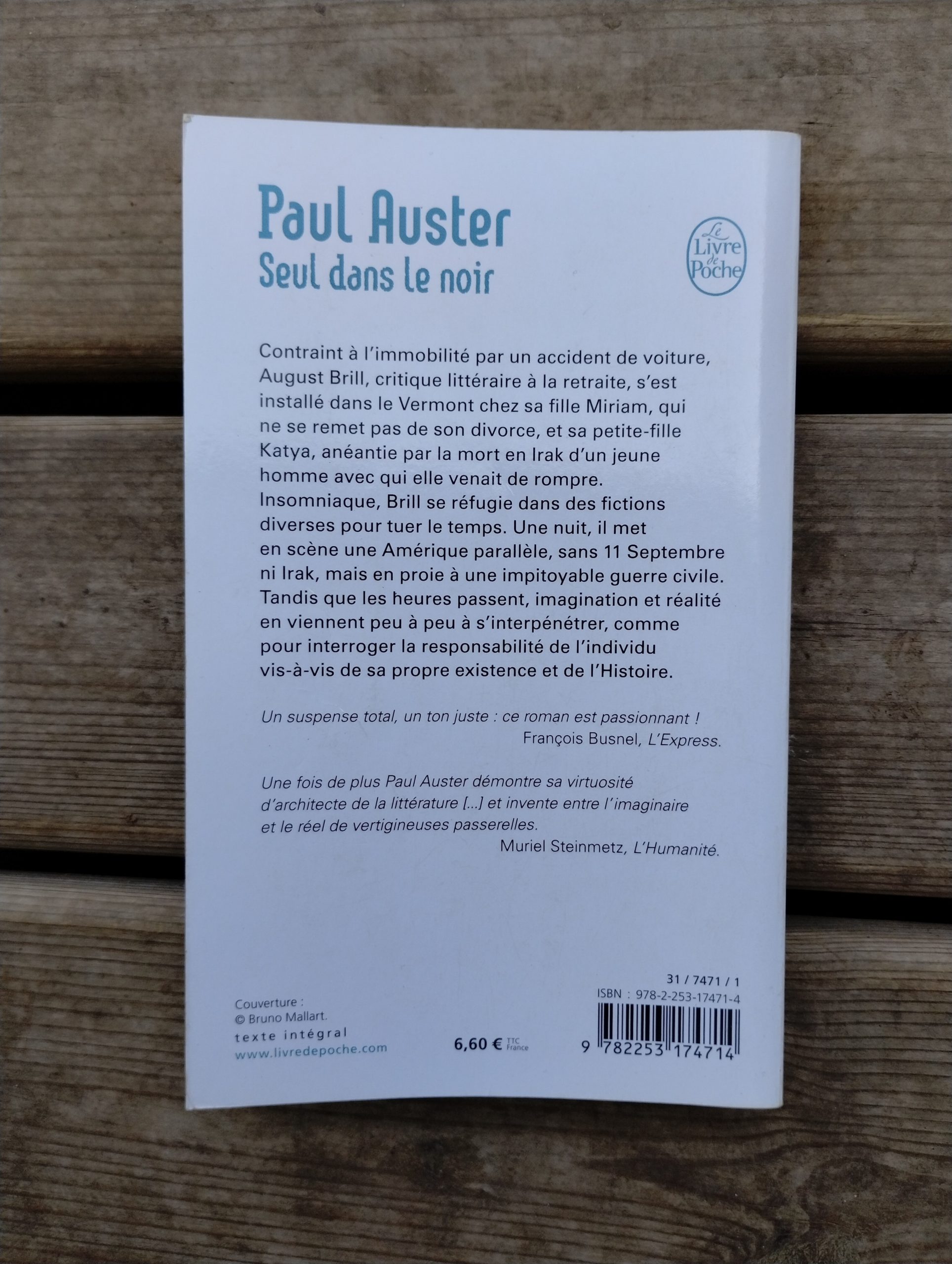 seul dans le noir, Paul Auster - 4e