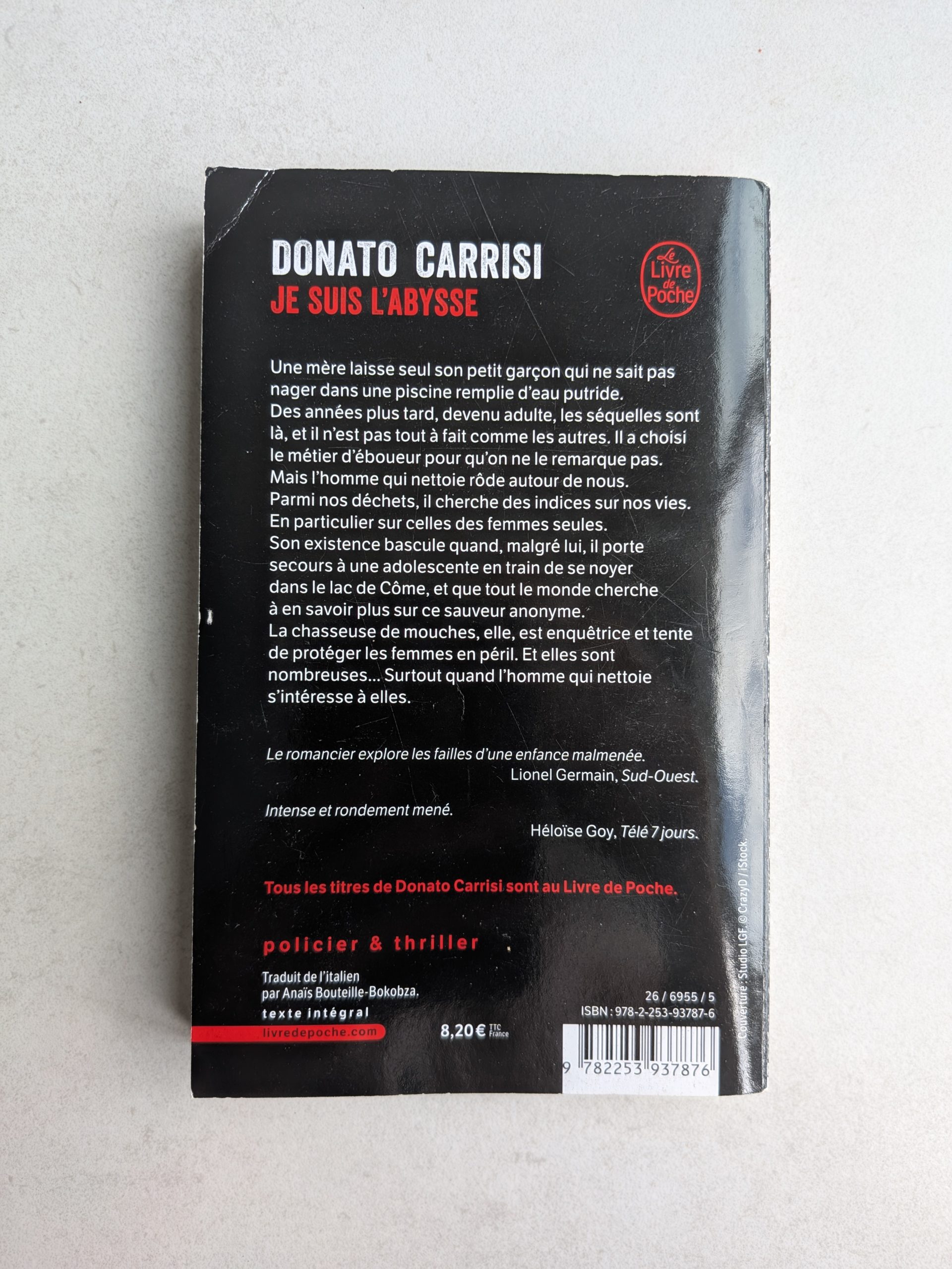 je suis l'abysse - Donato Carisi - 4e